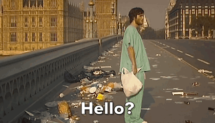 GIF - Un homme seul qui dit hello